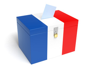 French Flag Ballot Box