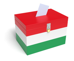 Hungarian Flag Ballot Box