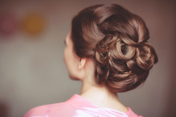 Fototapeta premium Beautiful bride wedding day