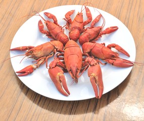 Crawfish cooked
