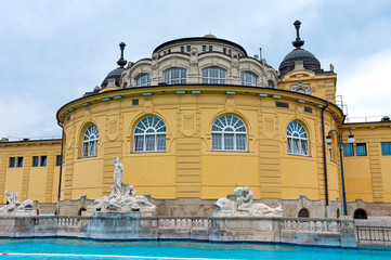 Naklejka premium Hungary. Budapest szechenyi bath spa.
