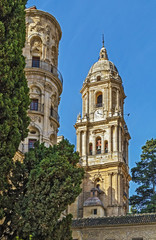 Fototapeta na wymiar Malaga Cathedral, Spain