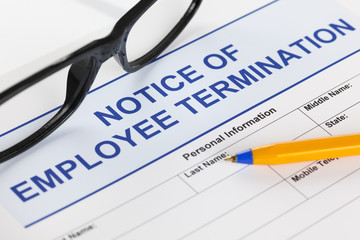 Notice of employee termination