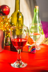 glass red wine
