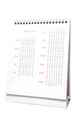 Desktop calendar 2015 isolated on a white background