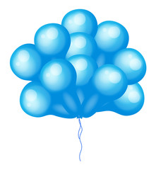 Bunch of Blue Balloons