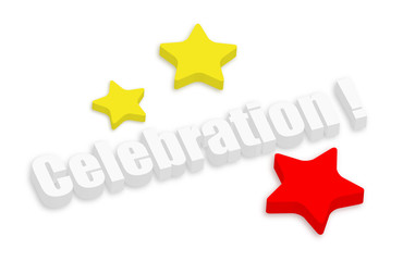 3d Celebration Stars