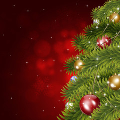 Fototapeta na wymiar Holiday Christmas Tree