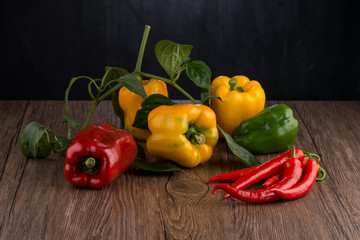 Colored bell peppers