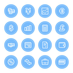 Finance web icons set