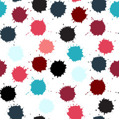 vector seamless pattern with spots