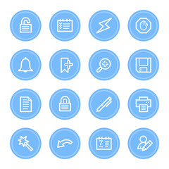 Organizer Web Icons Set