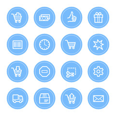 Shopping cart web icons