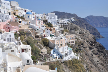 Landscape Greek island in the Mediterranean sea.