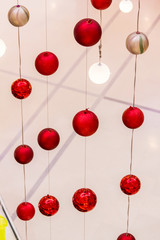 Fototapeta na wymiar Colorful Christmas Ornaments