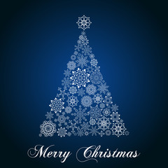 Snowflake Christmas Tree © Giraphics