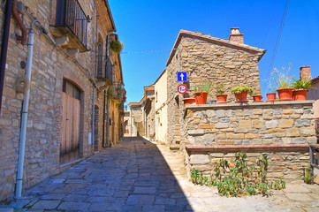 Alleyway. Guardia Perticara. Basilicata. Italy.