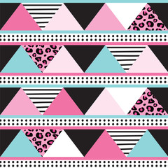 colorful triangle pattern vector illustration