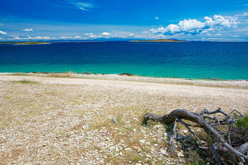 Krajobraz wybrzeża Chorwacja,Istria.