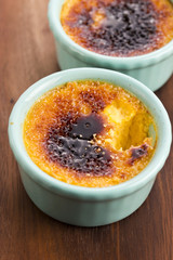 French dessert - cream brulee, burnt cream