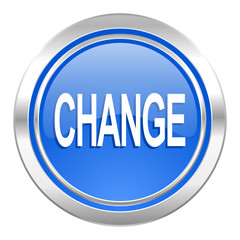 change icon, blue button