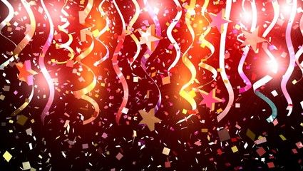 Birthday background with confetti