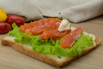 Salmon sandwich