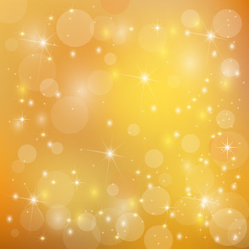 Beautiful  bright golden  holiday background