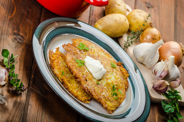 Potato pancakes homemade