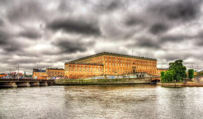 View of Stockholm Royal Palace in Sweden