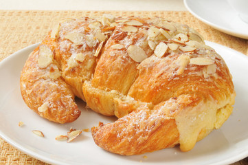 Large almond croissant