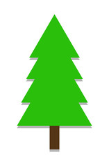 Fototapeta premium Isolated Green Christmas Tree