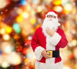 man in costume of santa claus