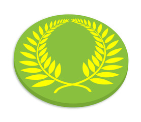 Laurel Wreath Symbol Coin