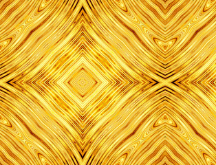 abstract pattern of golden symmetrical square