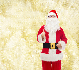 man in costume of santa claus