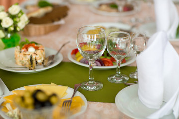 Wedding dinner party catering marriage table food