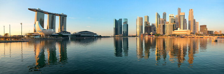 Singapore skyline - obrazy, fototapety, plakaty