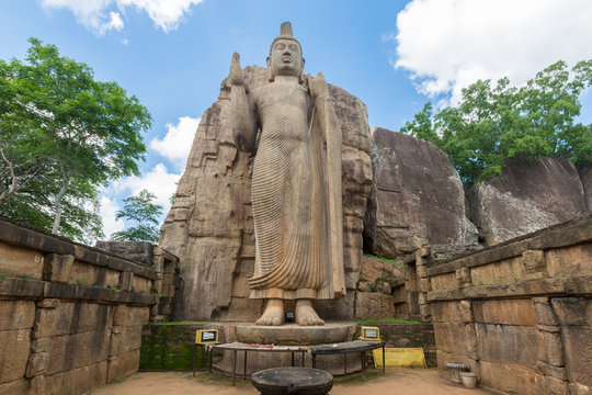 Avukana standing Buddha statue