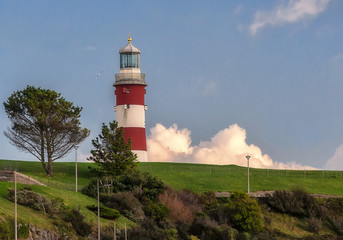 Fototapeta na wymiar Lighthouse in Plymouth