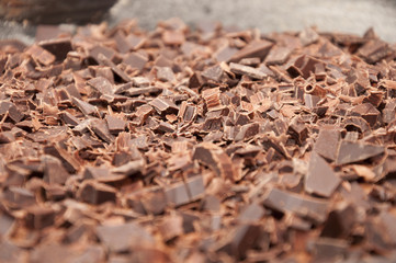 Delicious Czech chocolate cake - closeup view