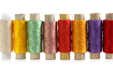 multicolored threads