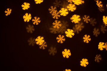 Defocused snowflakes