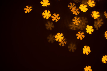 Defocused snowflakes