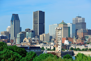 Montreal city skyline