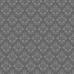 Abstract vintage seamless damask pattern