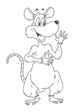 Rat Cartoon Illustration