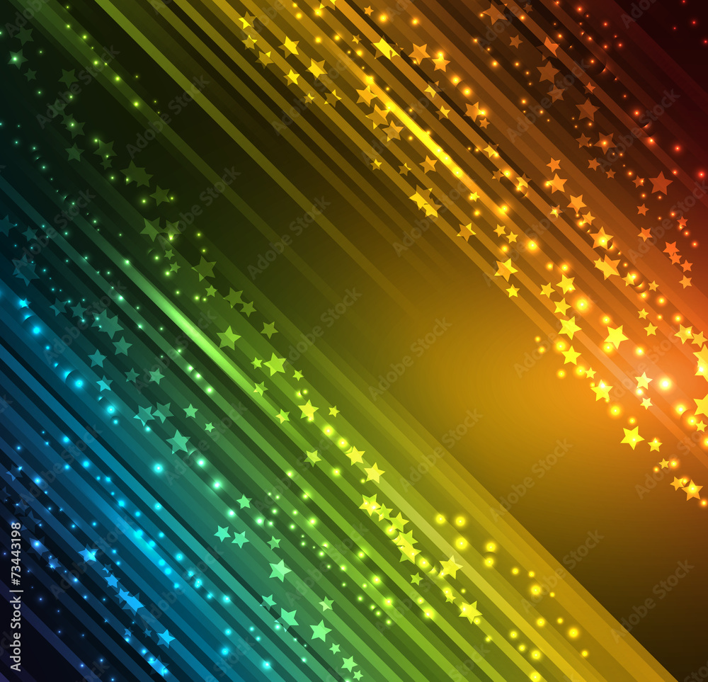 Poster Abstract dark background with  light lines