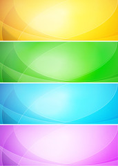 Abstract shiny vector template banner