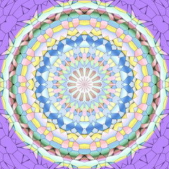 Mandala ornament generated texture
